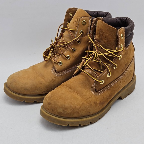 Timberland Premium Waterproof Boots Mens 9.5 Wheat Nubuck 6 Inch A161C main image 8